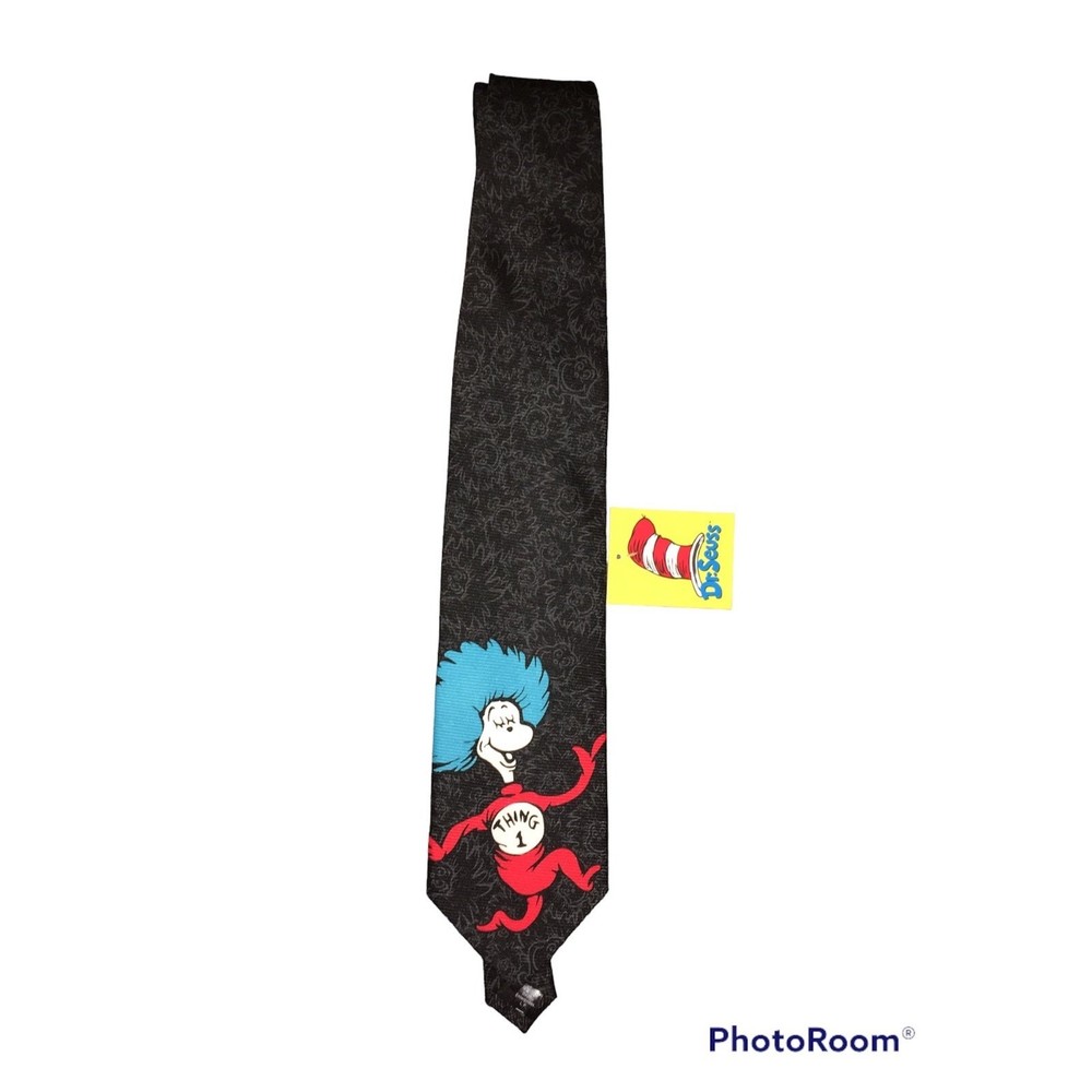 Dr. Seuss cat in the hat thing one mens neck tie nwt